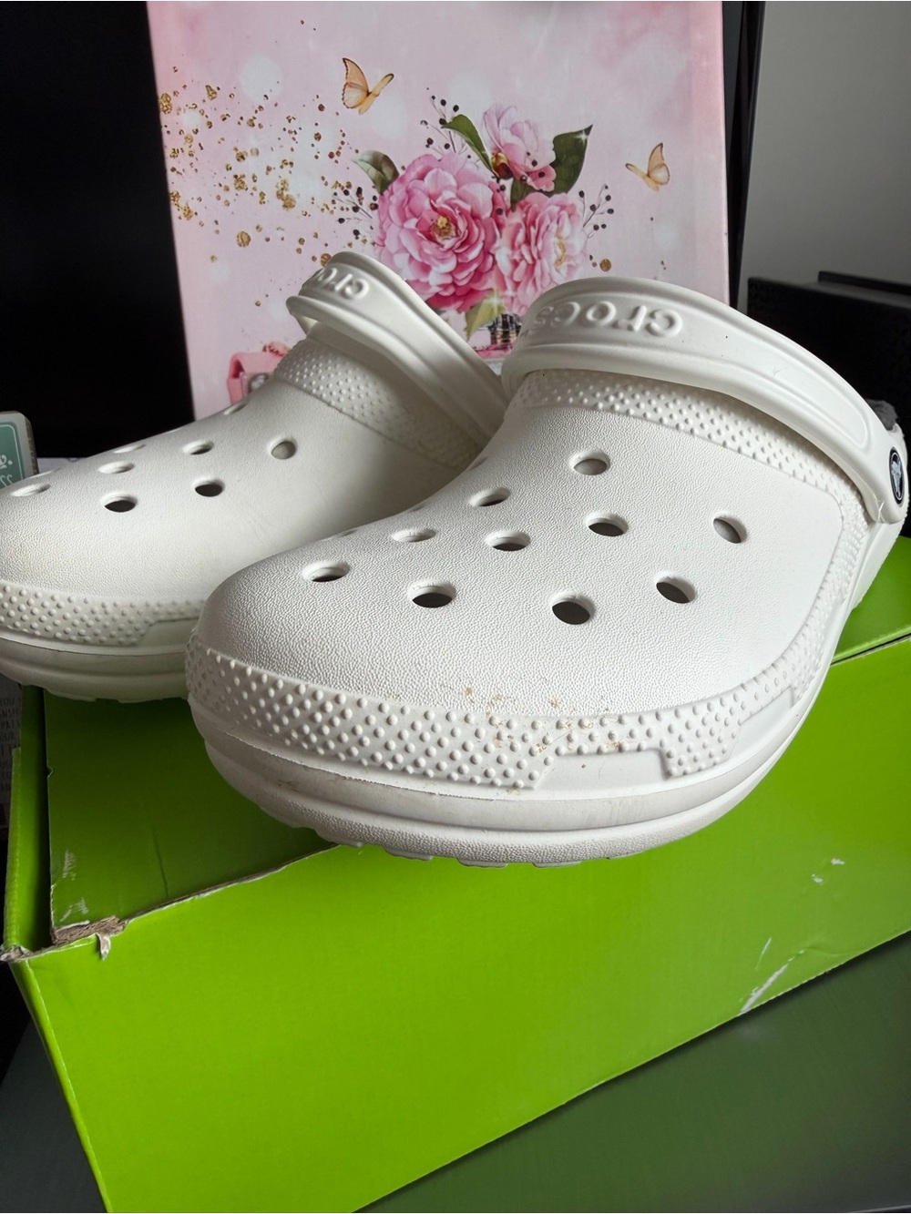 Crocs Adults Lined Classic Clog - White